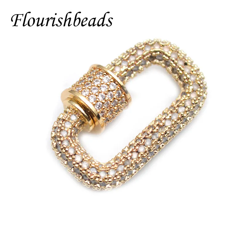 

Quality Gold Color Handmade Fastener Carabiner Screw Clasp Accessories for Neckalce Bracelet Jewelry Making Supplie 5pcs/lot