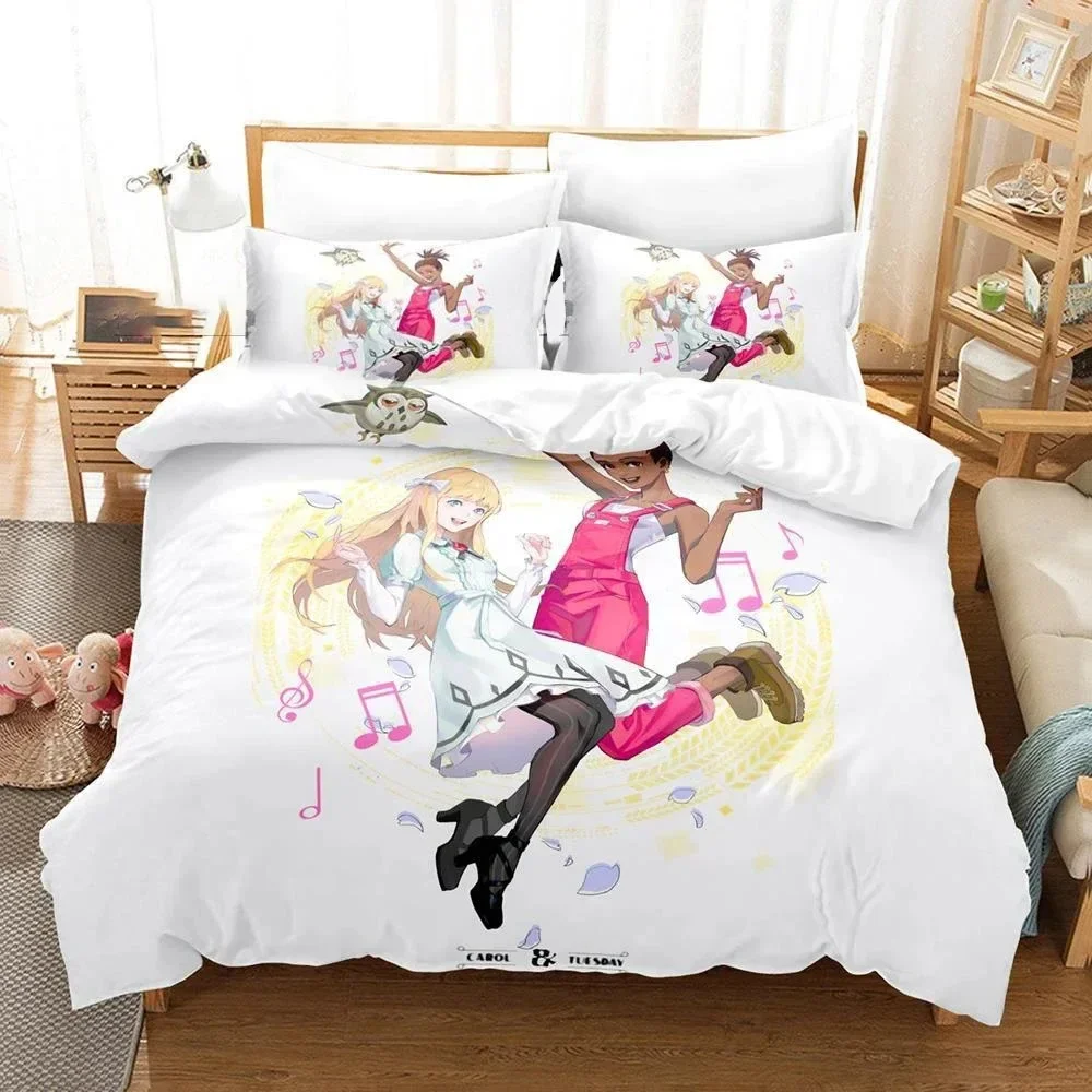 Carole & Tuesday Bedding Set 3D Printed Suitable for Bedroom Duvet Cover Set With Pillowcases Kids Home Textile