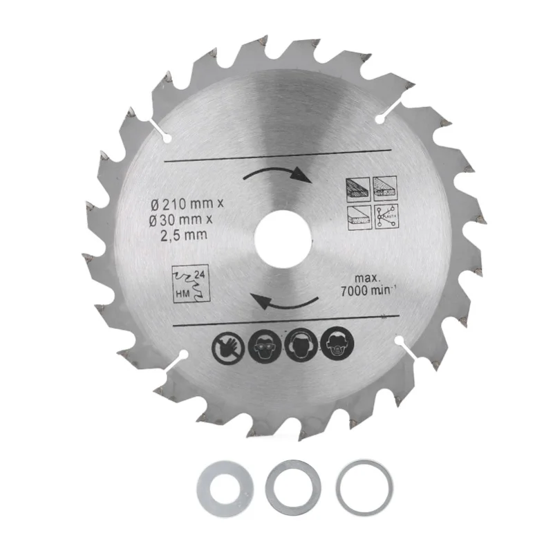 

Circular Saw Blade Carbide For Woodworking Miter Table Saws Wood Plastic Cutting 8-1/4in 210X24TX30