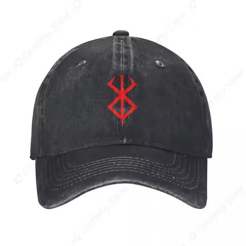 Vintage Berserk Posters Famous Anime Baseball Caps Unisex Style Distressed Cotton Snapback Cap Retro Outdoor Summer Caps Hat