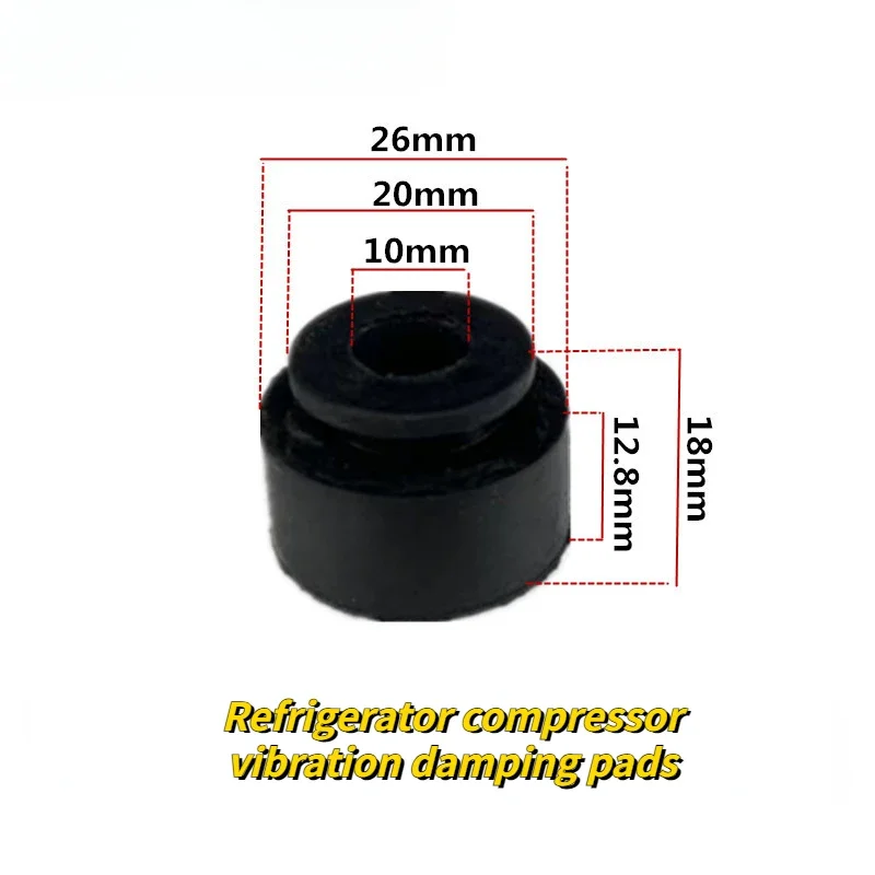 وسادة مطاطية لامتصاص الصدمات للثلاجة ، مضادة للاهتزاز ، ضاغط ، 4 صانعة