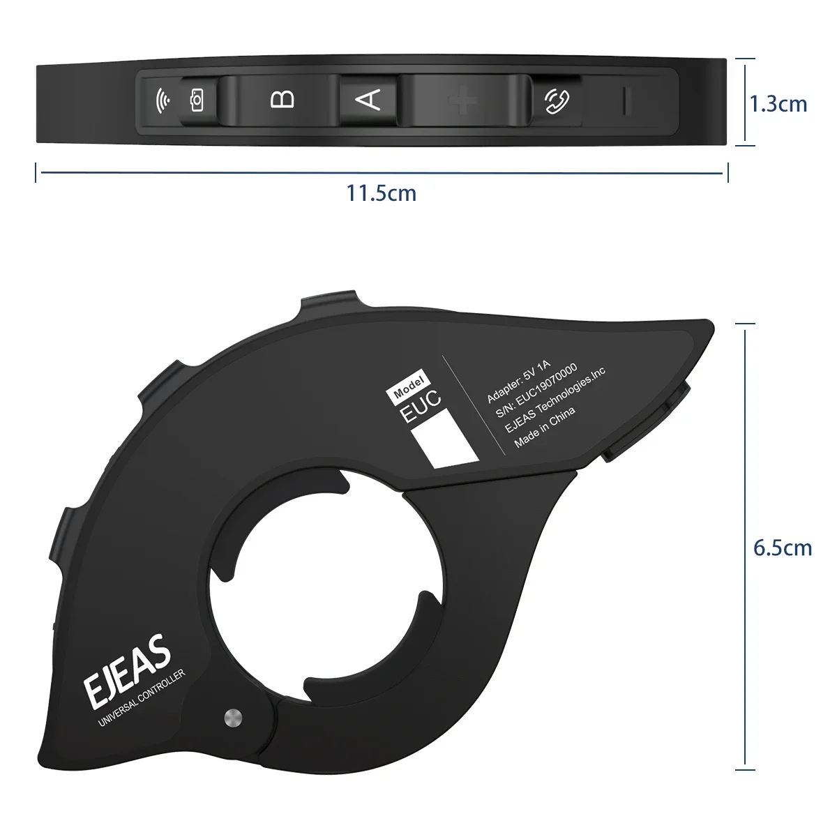 1 adet EJEAS EUC Bluetooth Kolu Uzaktan Kumanda EJEAS Tip C V6Pro +/V7/V4Plus/Q2/Q7/Q8/MS8/MS20 Kask Interkom