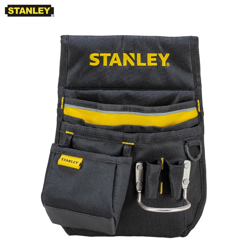 Stanley 1-Pcs Reinforced Professional Tool Bag Garden Toolbag Pouch Open Small Organizer Multipurpose Waist Bag for Tools Holder