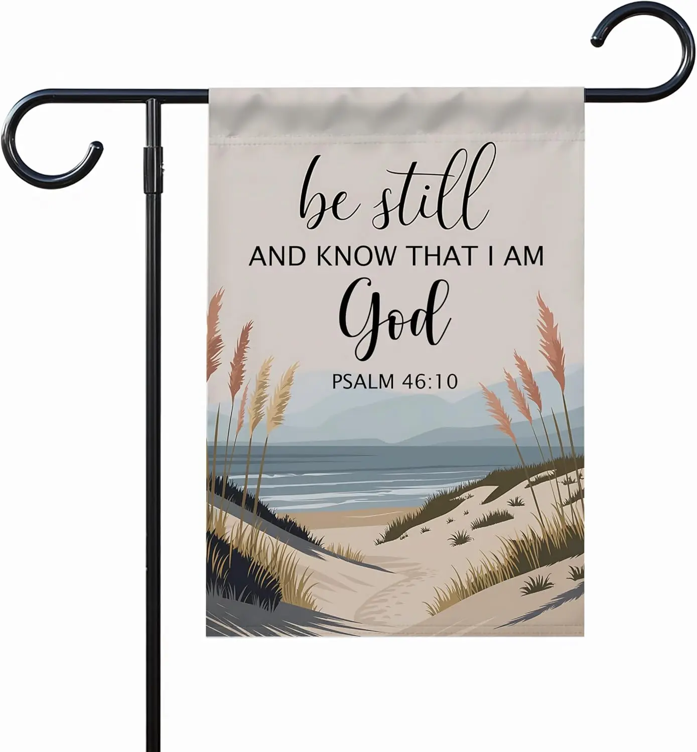 Be Still And Know Psalm 46:10 Garden Flag - Scripture Bible Verse Religious Flag - My House Christian - Blessing Gifts - Out WWP