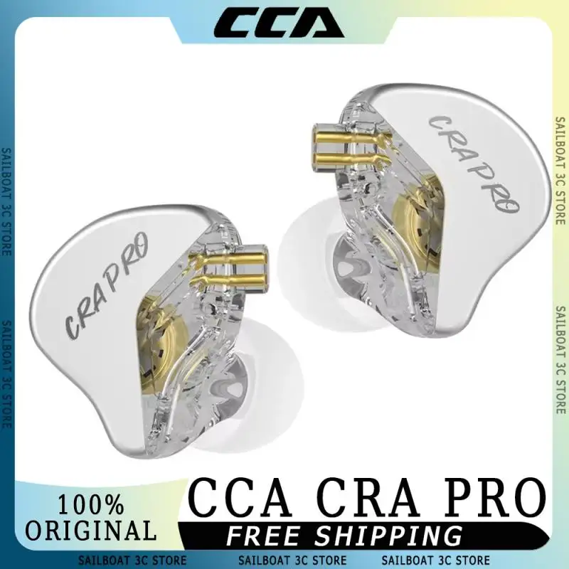 CCA CRA PRO Wired HiFi Earphones DLC Diamond Diaphragm Dynamic In Ear Monitor Headsets Custom Music Earbuds 2PIN Cable CRAPRO