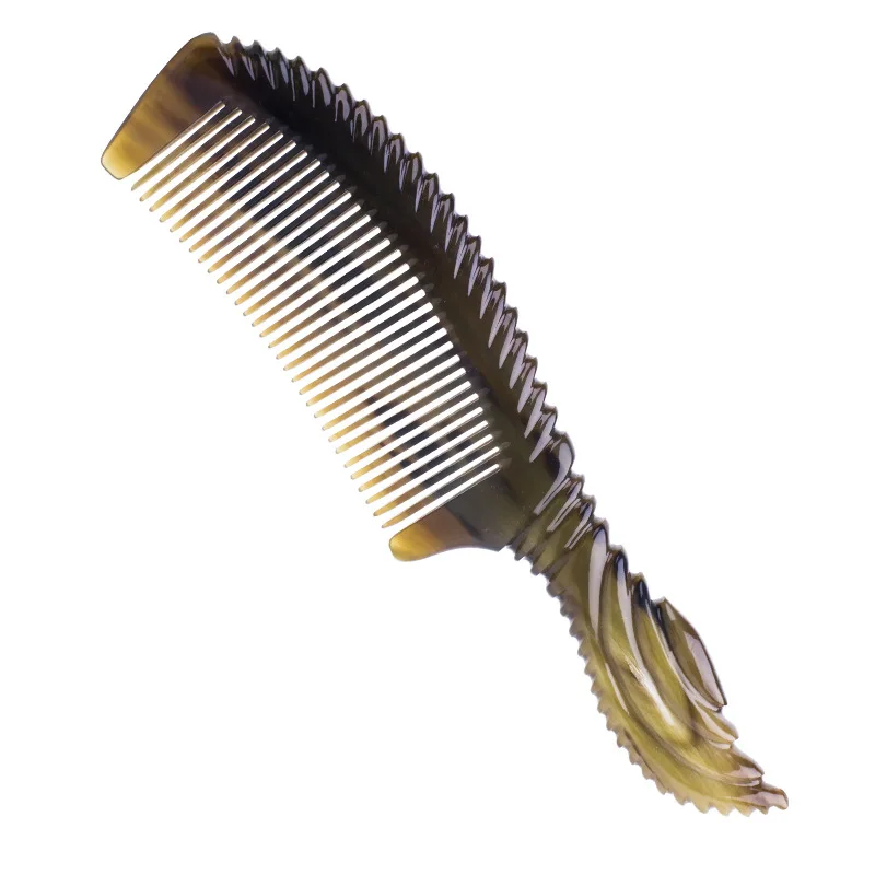 

Horn comb, thick handle comb, gift smooth hair pocket comb