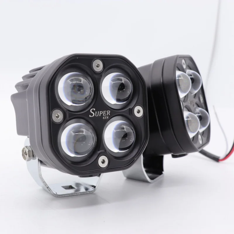For Motorcycles & Cars, Multi-Use as Roof Lights & Work Lights Cross-Border Sales Four-Leaf Clover-Shaped LED Spotlights