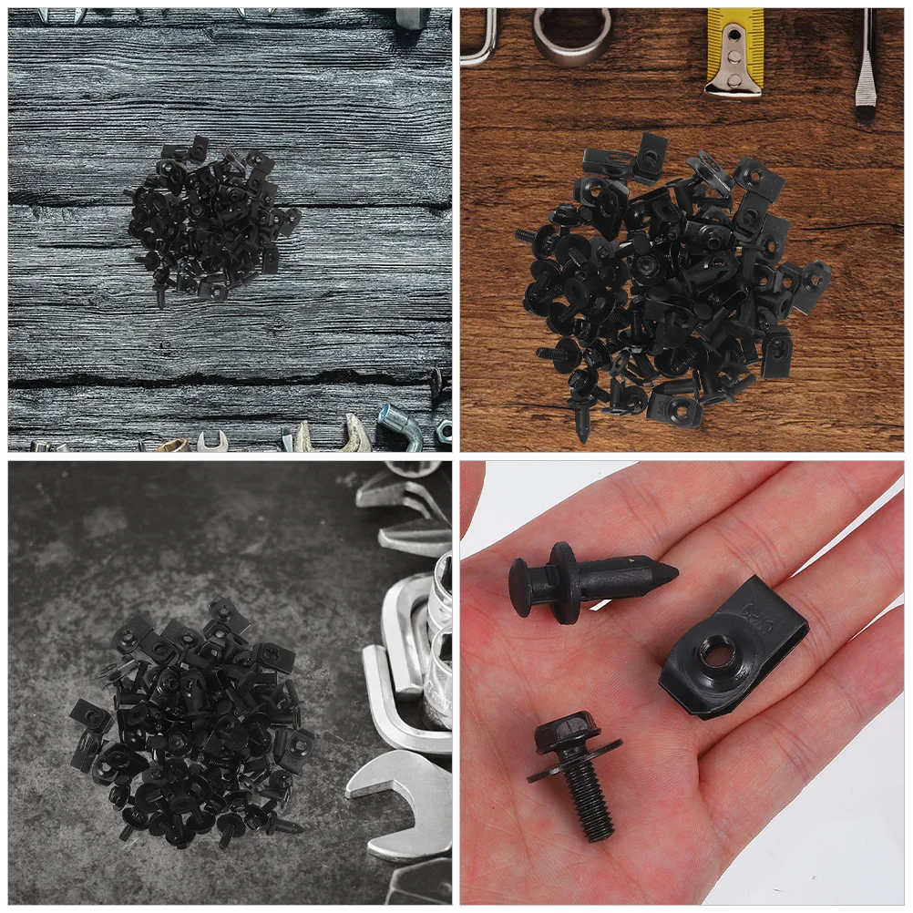 35 stücke Universal Kotflügel Schrauben Langlebig Motor Splash Schild Befestigungen Stoßstange Clips Körper Niet Hardware Kit Für Auto Teile