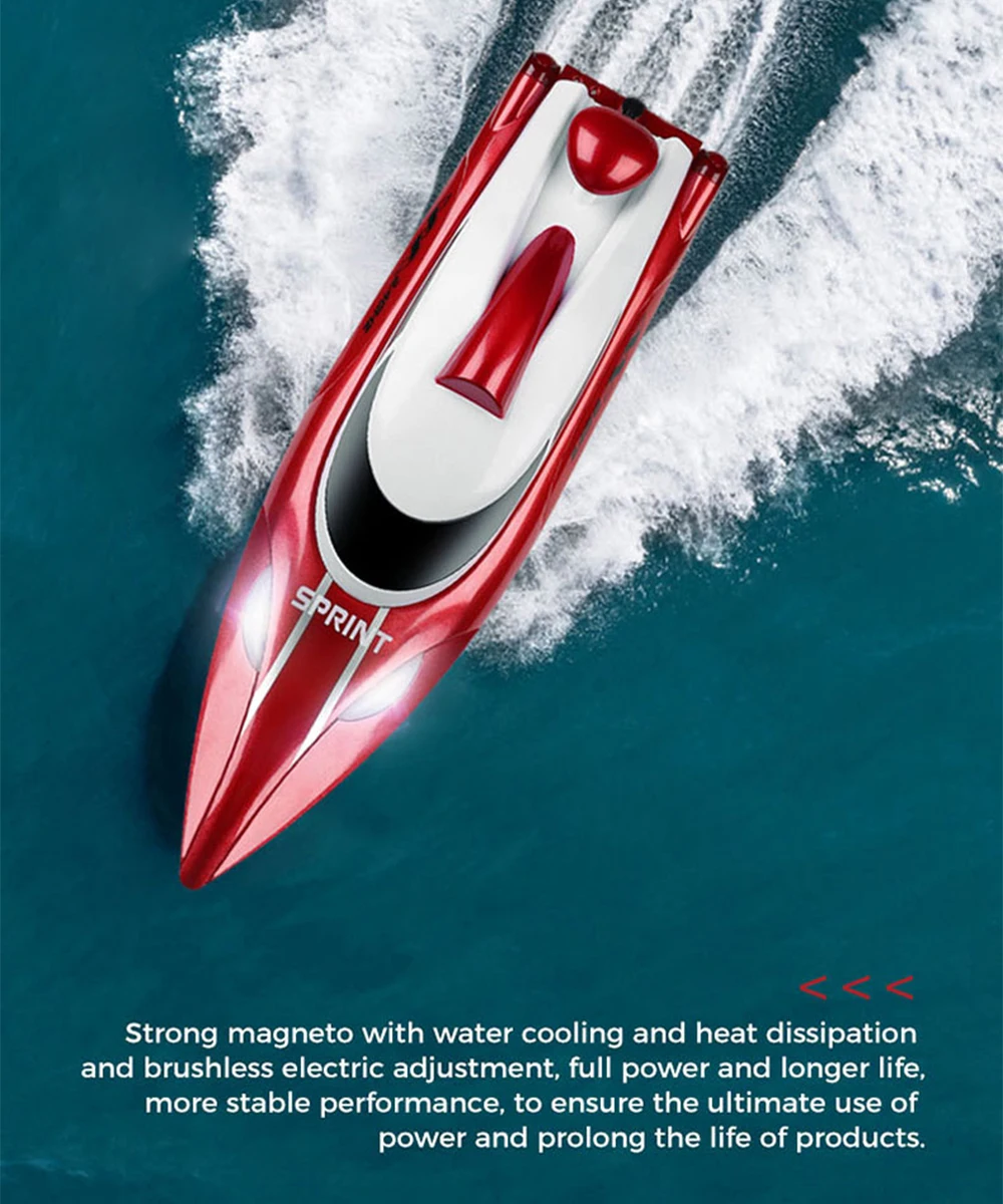 Wltoys WL918 RC barco de carreras de alta velocidad 35 KM/H lancha LED a escala completa 200M 3000AmAh batería 2,4 Ghz lancha rápida RC