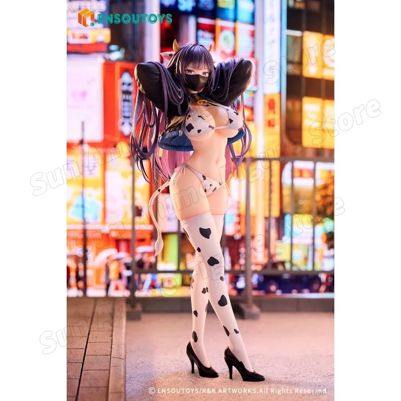 ENSOUTOYS Original Yuna Dairy Cow Ver. 26CM PVC Animation Figures Cow Clothes Models Toys Gifts Collection