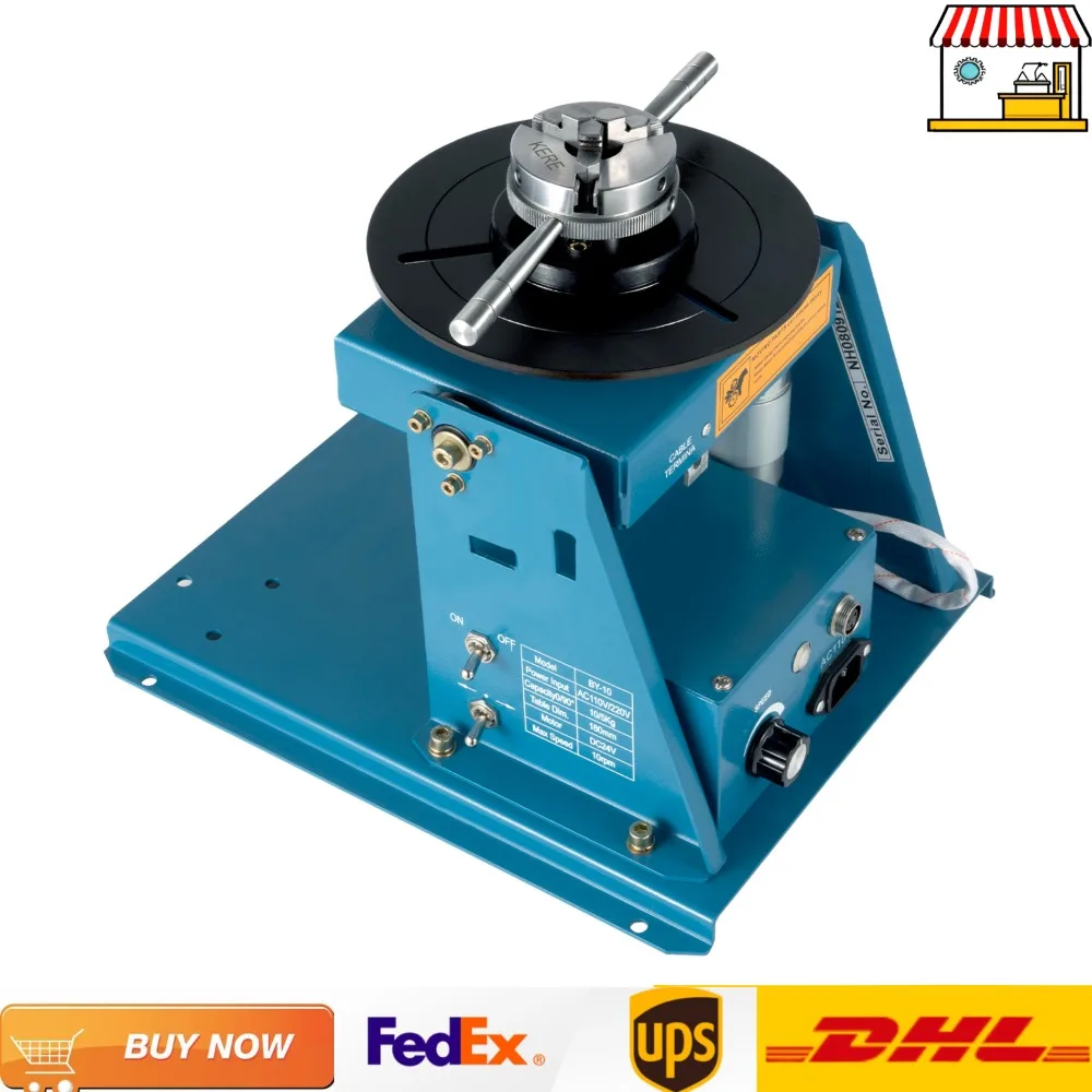 

Welding Positioner Turntable Weld Displacement Small Rotary Work Tables 10 Kg