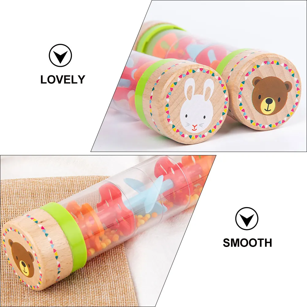 

Wooden Sound Tube Early Musical Toys Funny Rain Kids Baby Instruments Educational for Toddlers