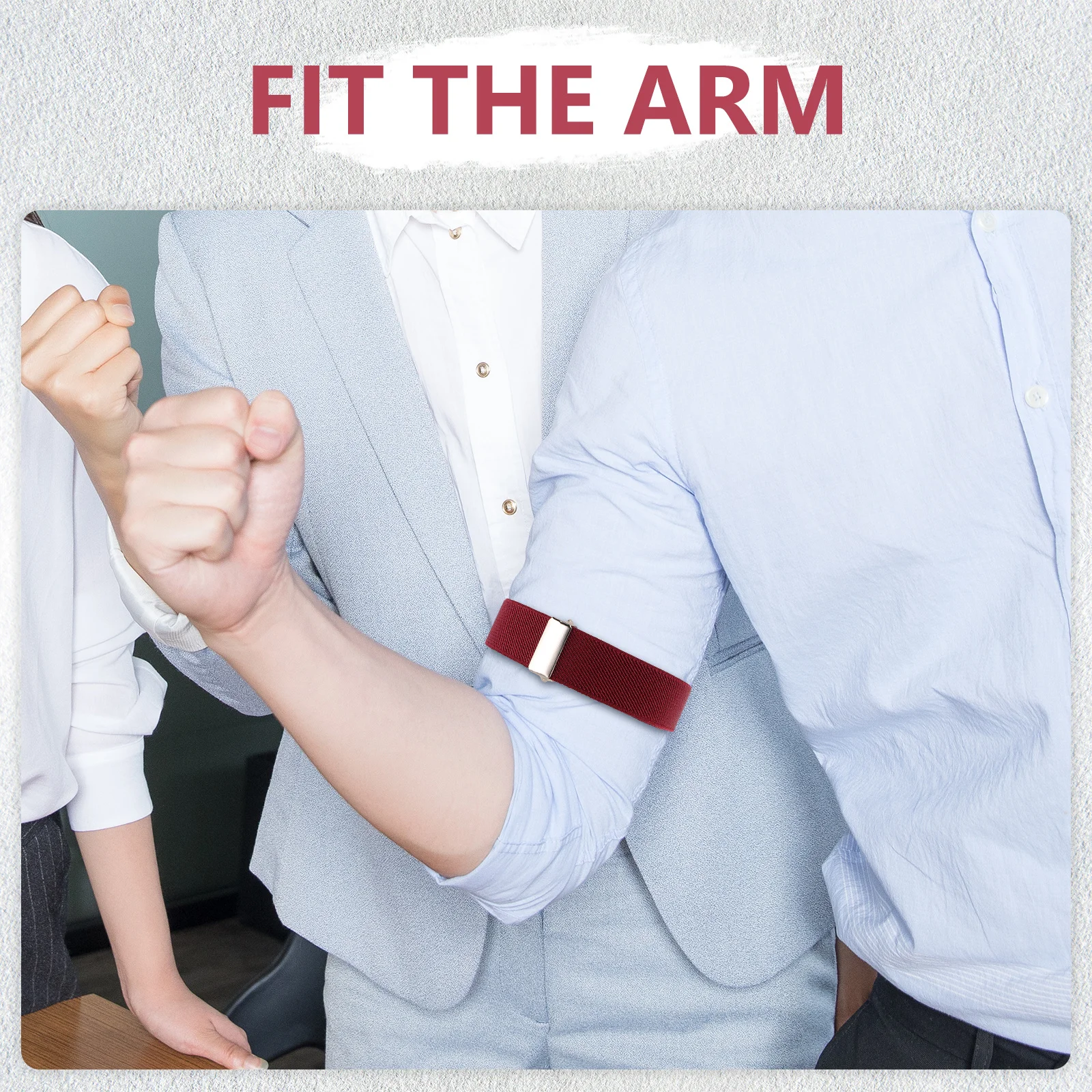 

Arm Bands For Shirt Sleeves Elastic Adjustable Non-Slip Sleeve Holder Bands Sweat-Resistant Clothing Armband Unisex