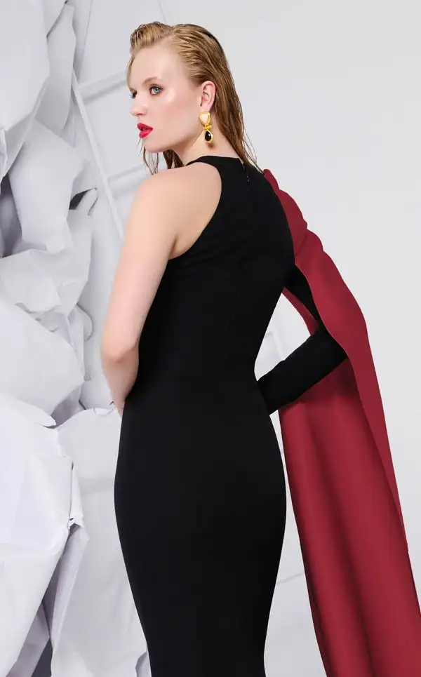 Customized Simple Jersey Pleat Trumpet One-shoulder Long Dresses Bespoke Occasion Dresses Exquisite Modern Style Sizes Available