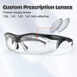 Custom prescription safety glasses Prescription industrial glasses Windproof sand protection glasses Myopia industrial glasses