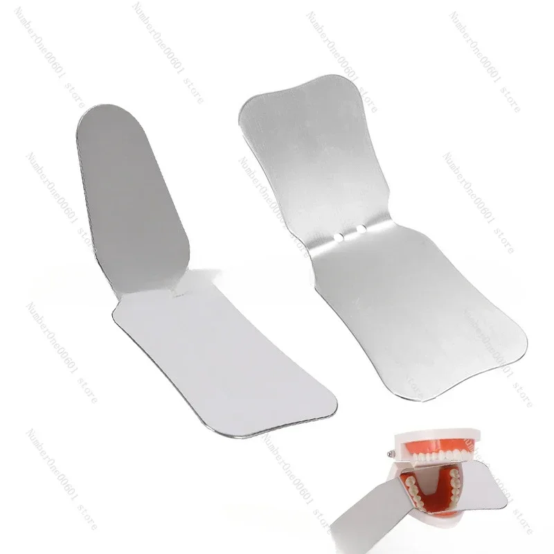 Dental Stainless Steel Reflector Single-Sided Mirror Light Guide Plate Orthodontic Photography Reflector