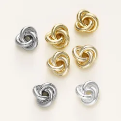 5/10Pcs/Lot 4.5*7.5*8m 14/18K Gold Color Plated Brass Irregular Weave Texture Beads For DIY Bracelet Jewelry Making Accessories