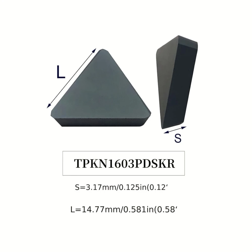 

10pcs TPKN1603PDSKR 301 Carbide Turning Inserts - CNC Adjustable Cutting Tools for Steel Machining