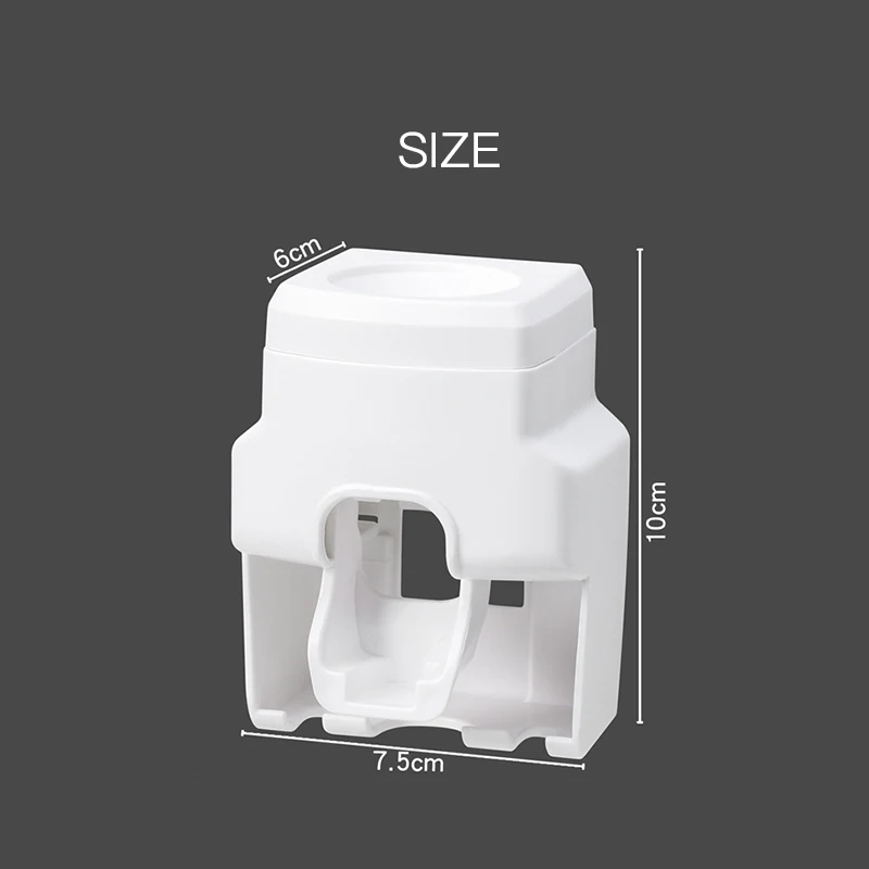 Dispenser automatico di dentifricio per montaggio a parete creativo accessori per il bagno portaspazzolino per spremiagrumi pigro impermeabile