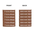 6 PACK 7.62 BROWN
