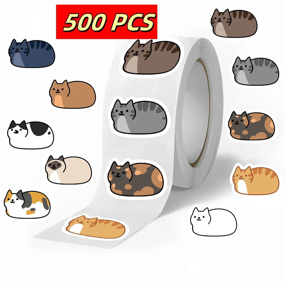 

500 шт. наклейки с мультяшным котом Kawaii Tuo Tuo для украшения скейтбордов, ноутбуков, багажа, скейтбордов, телефонов и водонепроницаемых cu