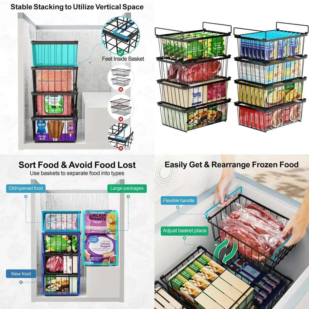 Stackable 8-Bin Fre…