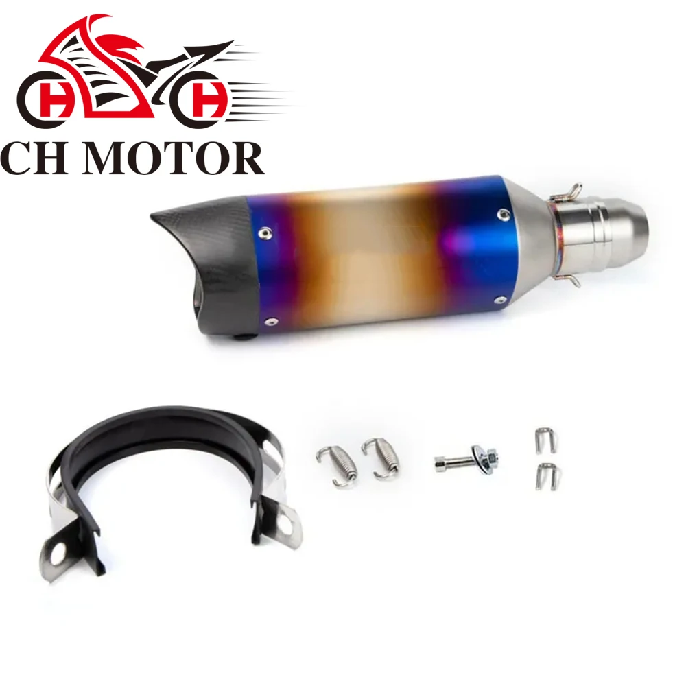 

CH MOTOR Escapes Para Motos 51mm motorcycle Exhaust for ZX10R Z900 MT07 R3 R25 MT09 Z400 yellow600 GSX750 CBR5 high quality