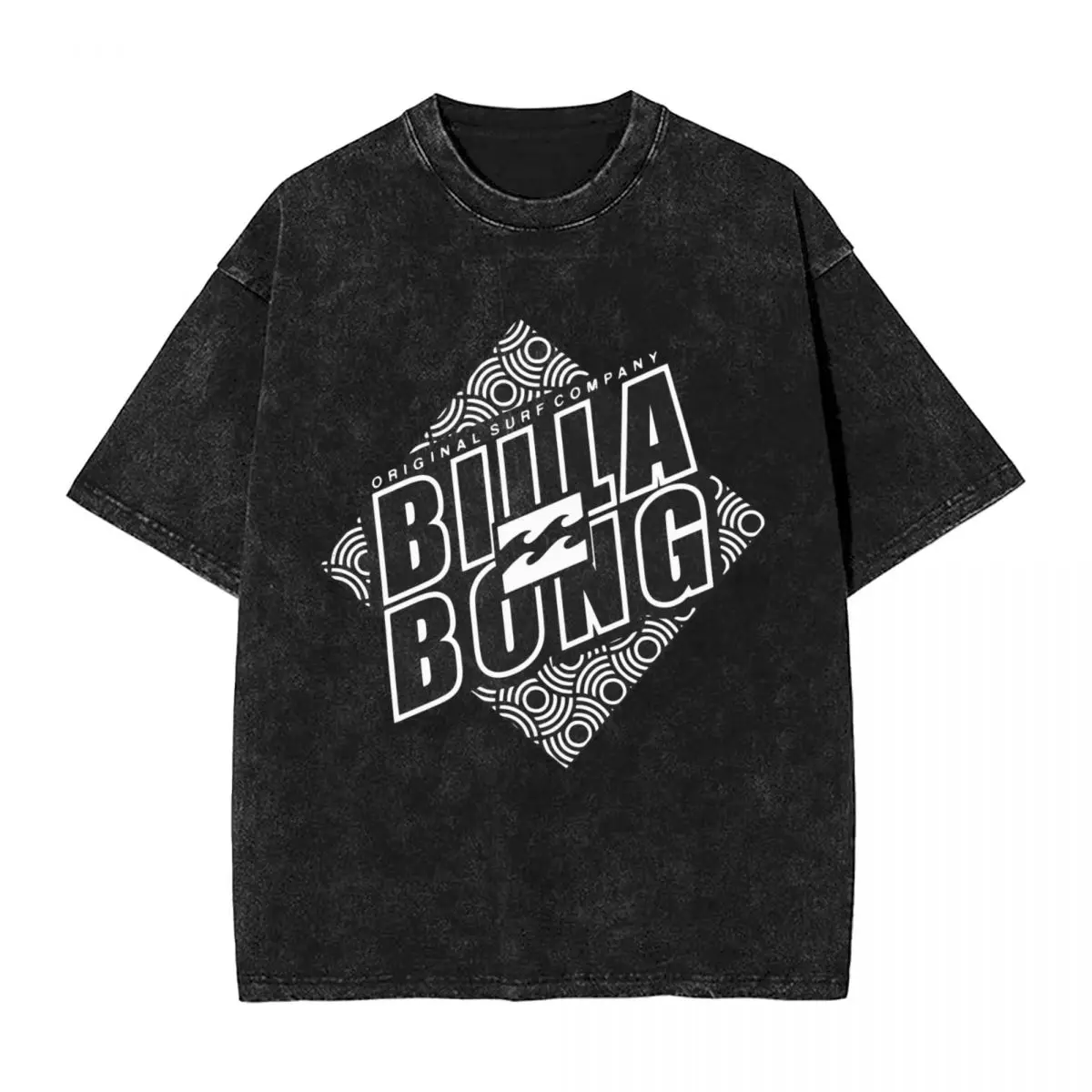 Billa woman Men Bong Washed Hot stamping Print T-Shirt,Harajuku Cotton Tshirt Men's Summer Short Sleeve Tees