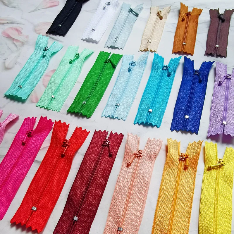 5Pcs 7/10Cm Mini Doll Clothing Zippers for OB11 DIY Handmade Dolls Garment Sewing Doll Zipper Clothes Accessories