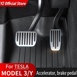 YZ For Tesla Model 3 Model Y 2017 to 2023 Foot Pedal Fuel Brake Pedal Rest Pedal Pads For Tesla Car Accessories