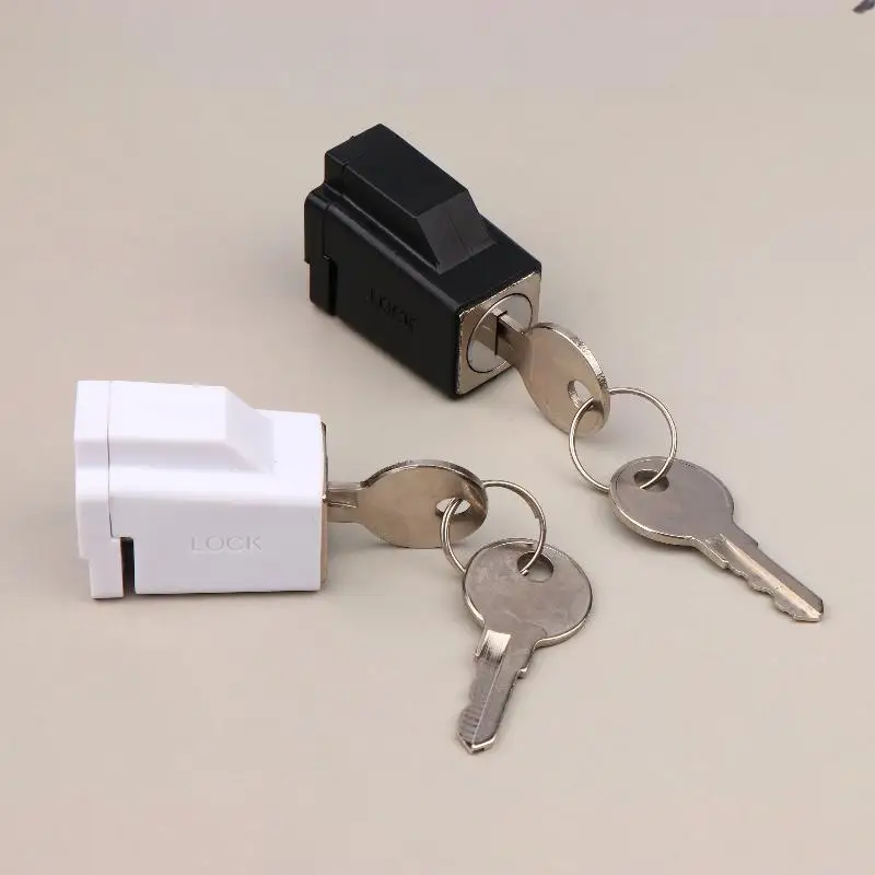 1 PC Duurzaam Draagbare Praktische Prachtige Aluminium Raamsloten Met 2 Sleutels Raambegrenzer Slot Voor Ziekenhuis Bank