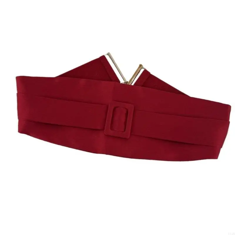 드레스 스웨터를위한 세련된 조절 식 이중 레이어 코르셋 벨트 블랙 그린