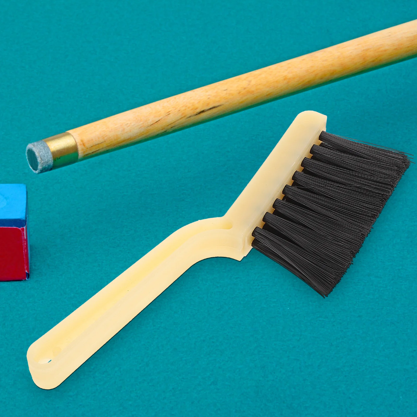 

2pcs Billiards Brush Set Soft Bristle Cleaning Tool Portable Felt Sweeper For Pool Snooker Table Cloth Durable Plastic Handle