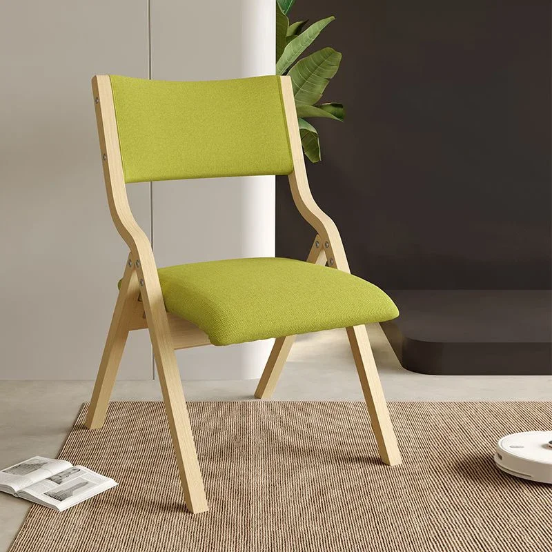 Portable Folding Meeting Chair Wooden Backrest Comfortable Small Apartment Meeting Chair Dining Minimalist Krzesla Furniture