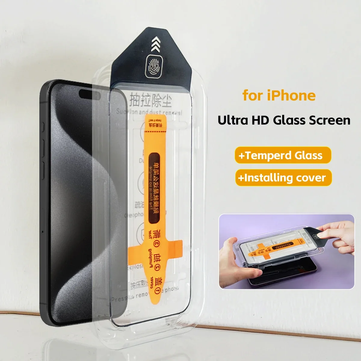 HD Privacy Tempered Glass For iPhone 15 14 13 12 11 Pro Max XS Max XR 14 Plus Glass Screen Protector With Alignment Mounting