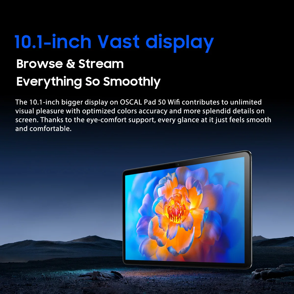 Tableta PC OSCAL Pad 50 con WIFI, dispositivo con pantalla HD de 10,1 pulgadas, 6GB, 64GB, 5100mAh, A133P, cuatro núcleos, altavoz Dual, Android 13, Blackview