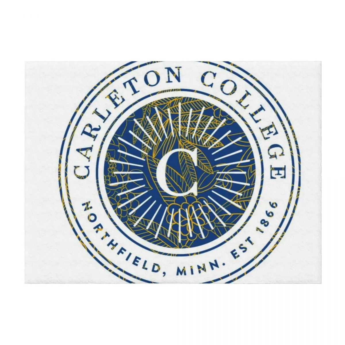 

Carleton college blooms Throw Blanket for winter Bed covers Custom christmas decoration Blankets