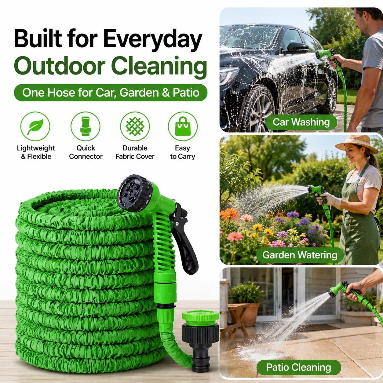 Retractable Garden Hose with H - Smart Garden Diy review and price