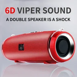 Yüksek güç net Stereo ses profesyonel IPX7 su geçirmez açık HIFI sütun kablosuz Bluetooth hoparlör Subwoofer Soundbox AUX