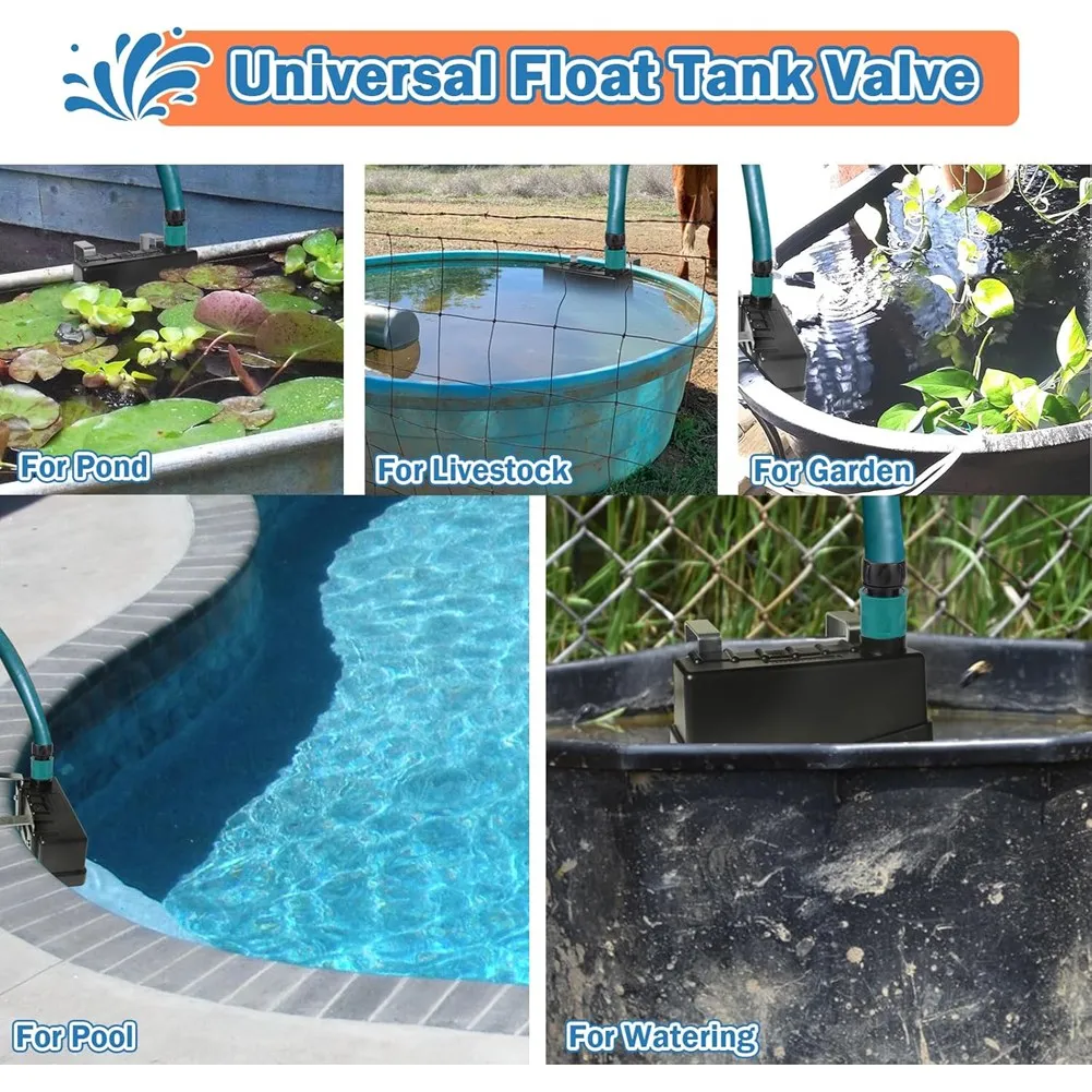 

Поплавковый клапан ABJN для животноводческих хозяйств, коровников, конюшен - автоматическая подача воды в поилку, подходит для стандартного шланга 3/4 дюйма