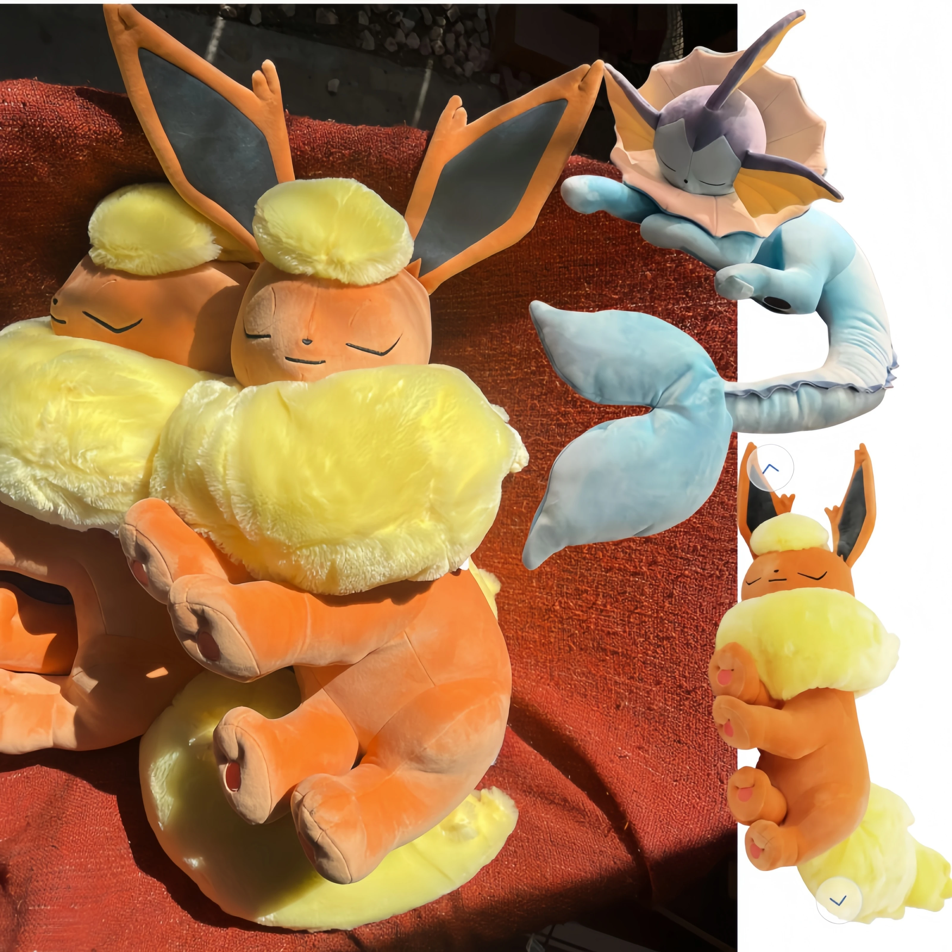 

sleep Vaporeon Flareon Plushies Pokemon Dynamax Eevee Plush Stuffed Doll Espeon Umbreon Lapras Gyarados Sylveon plushies Doll