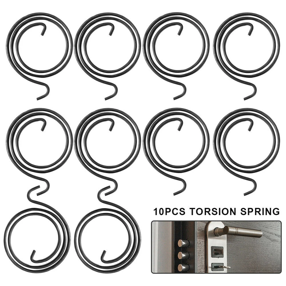 10pcs/set Door Knob Handle Spring Replacements Torsion Spring For Door Knob Lever Latch Internal Coil Repair Spindle Spring