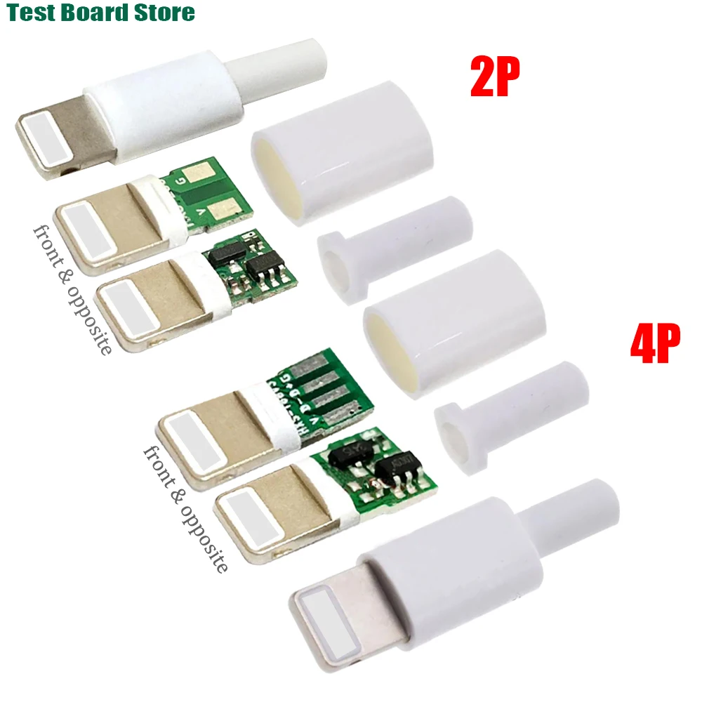 

1Set ios Lightning USB plug male with core board welding board 3.0mm data OTG cable interface accessory fast charging plug