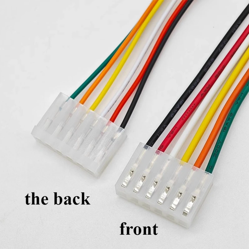 5Pcs CH3.96 MM Pitch Female Housing Plug Sing/Double Head Connector 3.96mm 2P/3/4/5/6/7/8/9--12 Pin Wire Length 10/20/30CM 20AWG