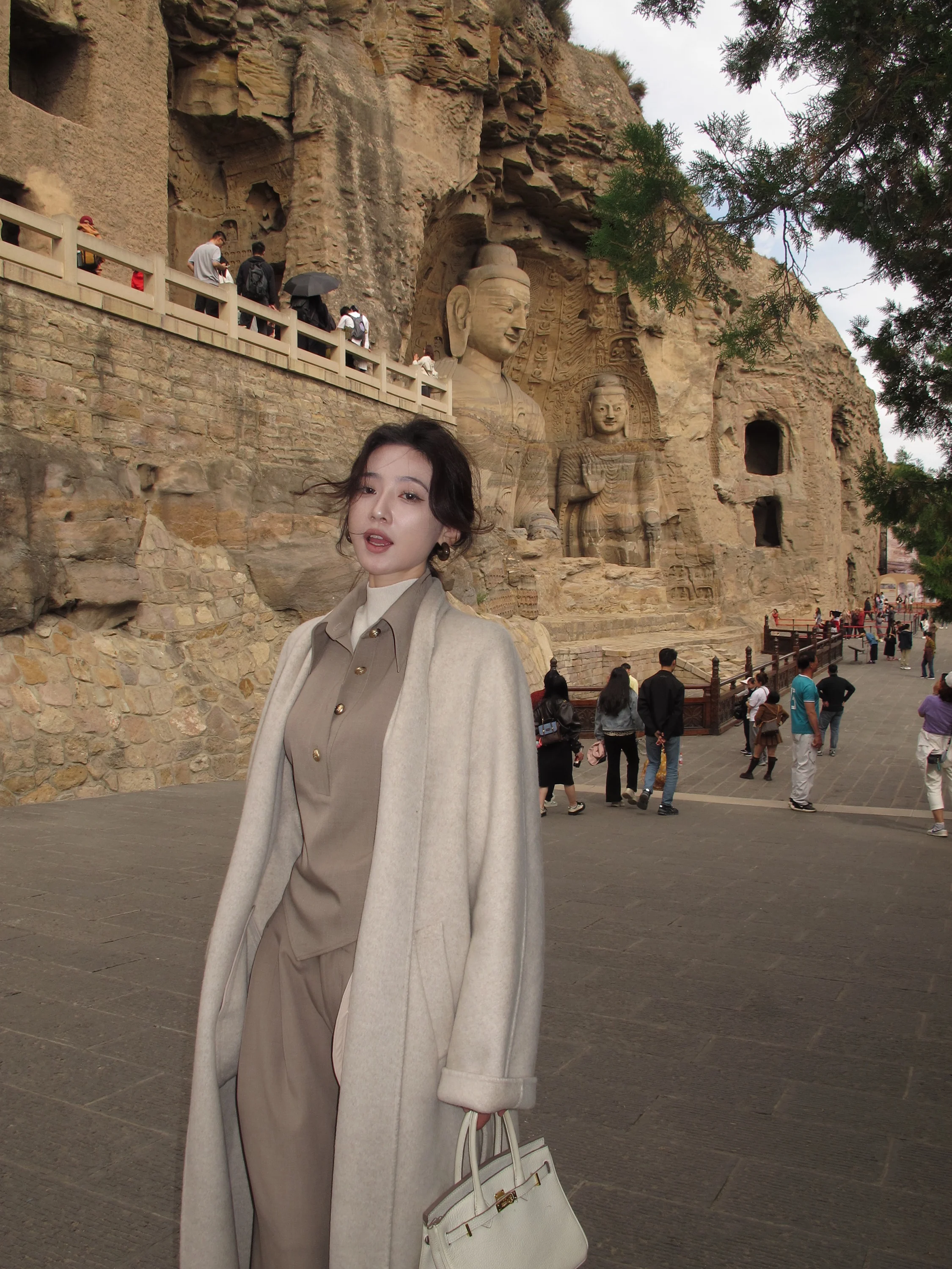 

Теплое зимнее шерстяное пальто женское средней длины 2025 года, новое, для повседневной носки, с длинными рукавами, с поясом