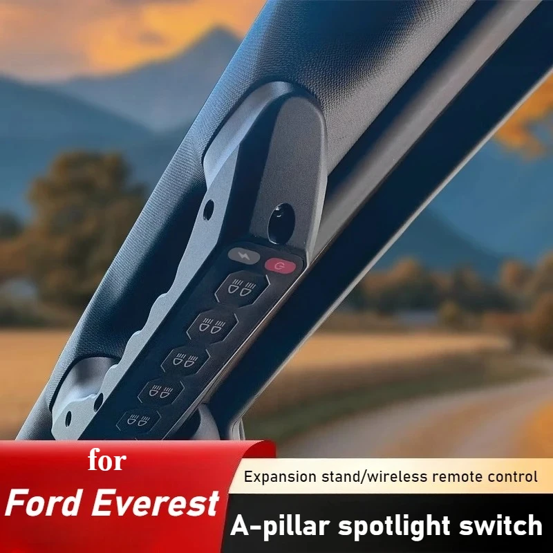 

Контроллер переключателя ручки автомобиля Ford Everest, внедорожный светодиодный прожектор, 6-позиционный встроенный удлинитель ручки переключателя