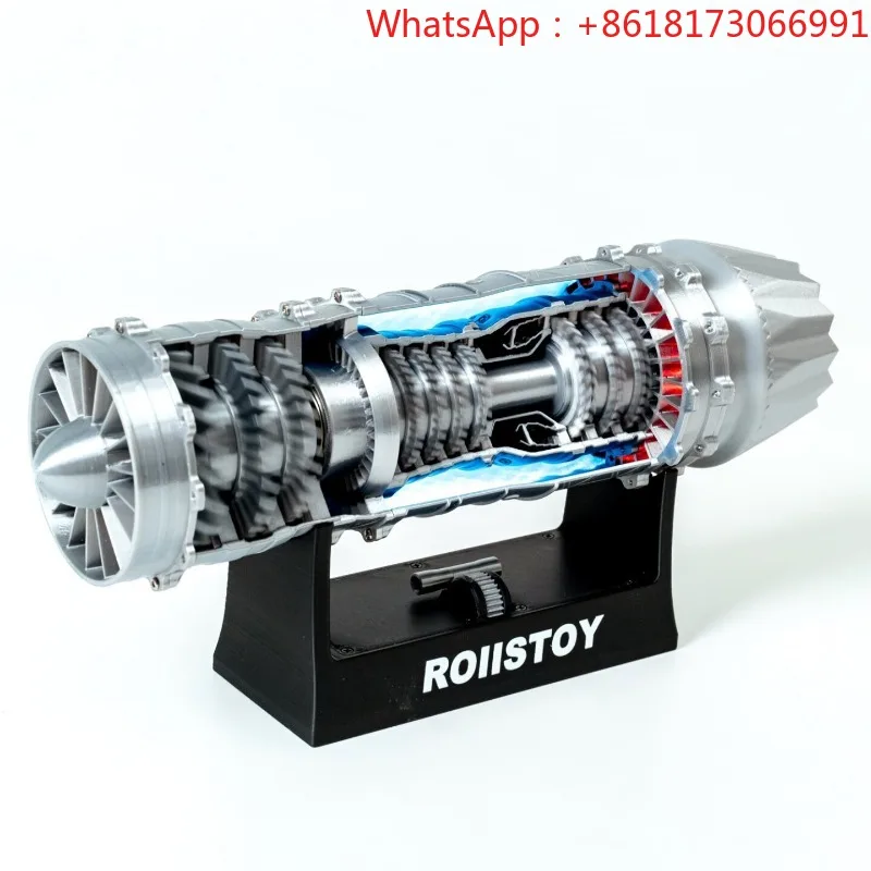 Engine model can be started and assembled, small children's precision assembled toys