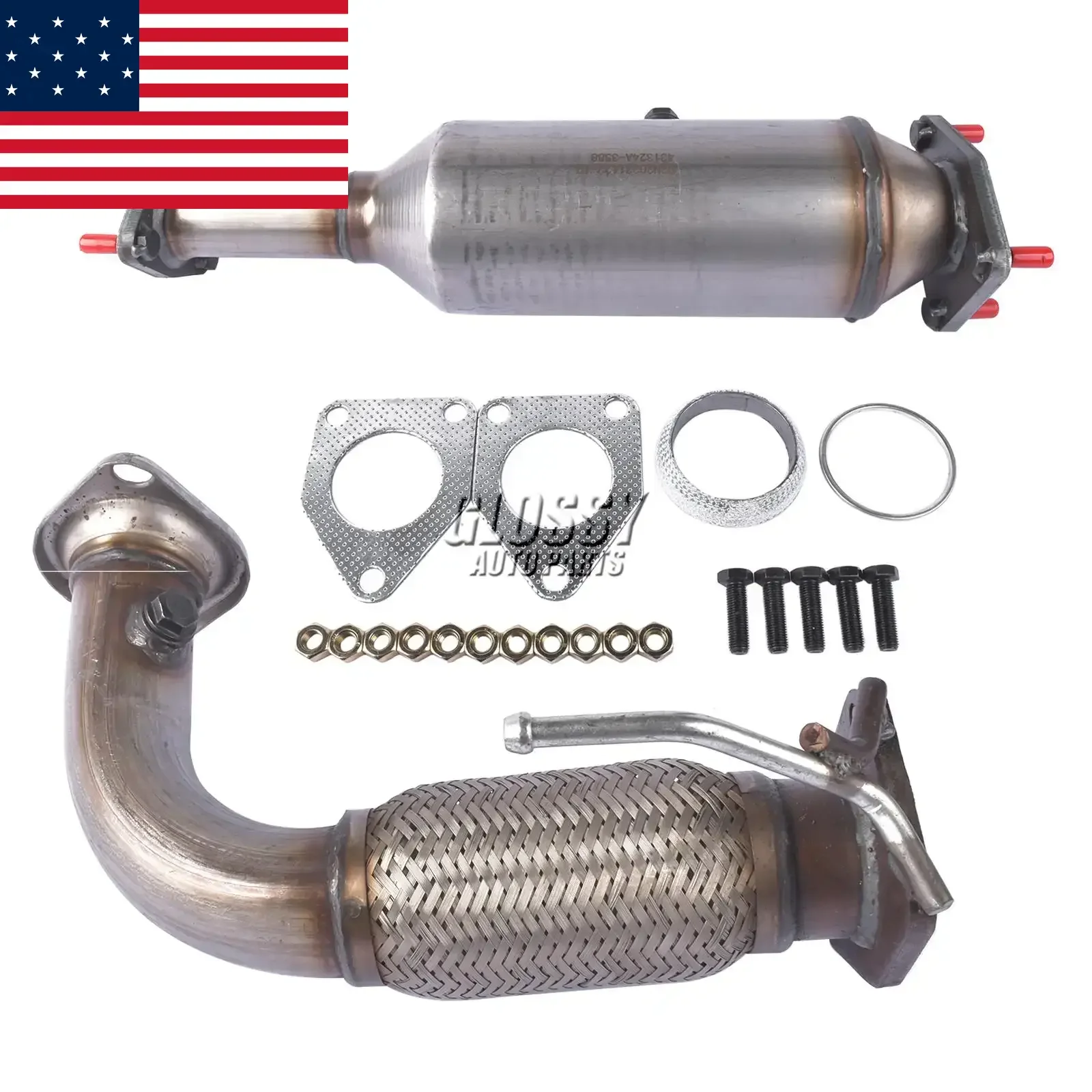 

AP03 Front Flex Pipe & Catalytic Converter 6H28826/45109 For Honda Accord 2.4L 2003-2007