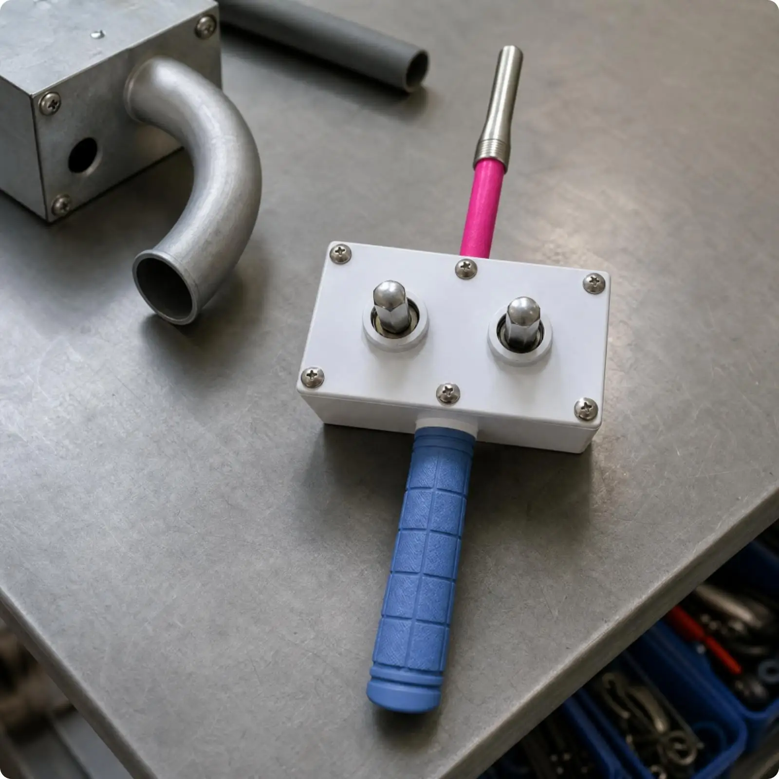 Electric Conduit Wire Pulling Tool Manual Threader for Cable Routing Metal Housing Grip for Electricians