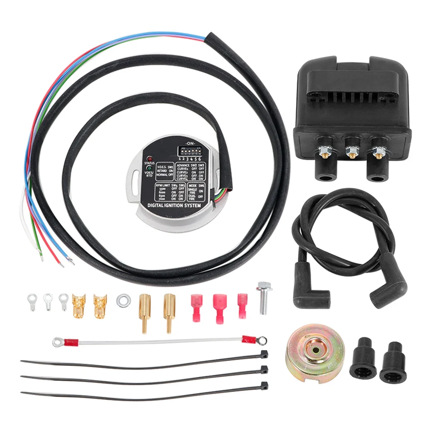 Single Fire Programmable Ignition Coil Kit For Evo Big Twin XL 1970-2003 53-660